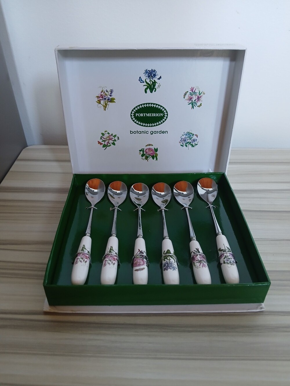 Portmeirion Time For Tea - Tea Spoons Set - Botanic Garden Pattern - Set of 6
